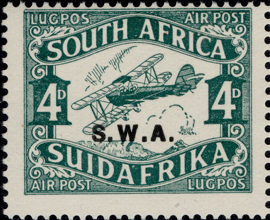 Biplane in flight