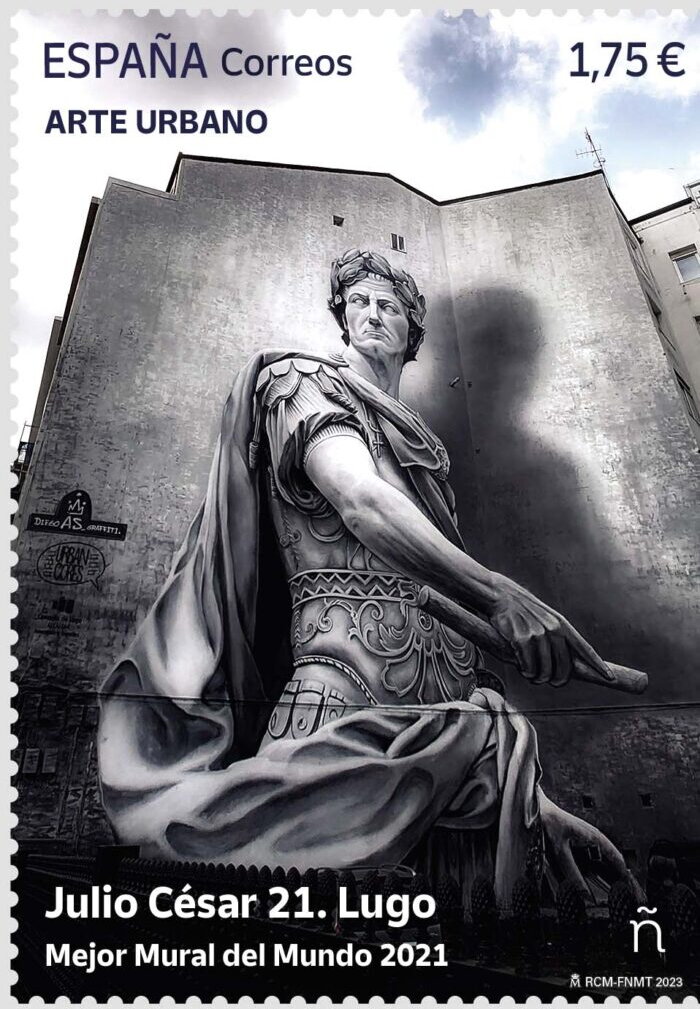 Street Art - Juliis Caesar by Diego Anido