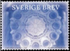 Stamp, Snowflake Pattern, Sweden,  , Landscapes, Snow