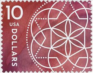Stamp, Geometric Design, United States of America,  , Geometric Shapes