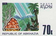 Stamp, Nature of Abkhazia, Abkhazia,  , Fruits, Plants (Flora), Wine