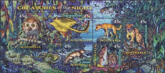 Nocturnal Animals souvenir sheet overprinted