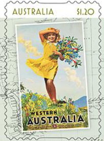 Stamp, Travel Poster for Western Australia, Australia,  , Promotional Posters, Tourism