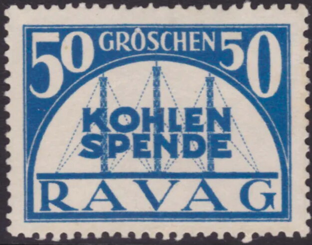 RAVAG Kohlen Spende 50 groschen