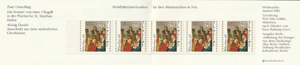 Booklet-"Adoration of the Kings" by Hans Baldung