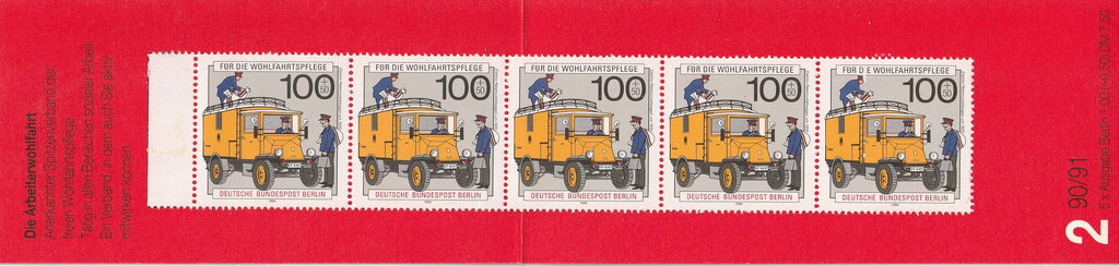 Booklet, Booklet-Electric parcels van, 1930, Berlin,  , Cars, Postal Services, Postal Unions, Trucks, Uniforms, Vehicles