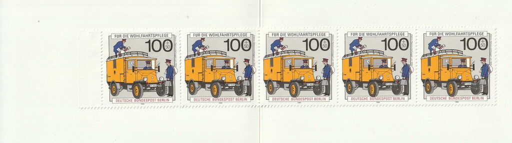 Booklet, Booklet-Electric parcels van, 1930, Berlin,  , Cars, Postal Services, Postal Unions, Trucks, Uniforms, Vehicles