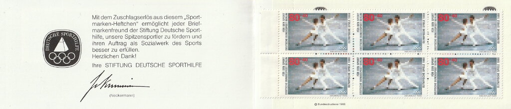 Booklet-German sports aid BERLIN 2000