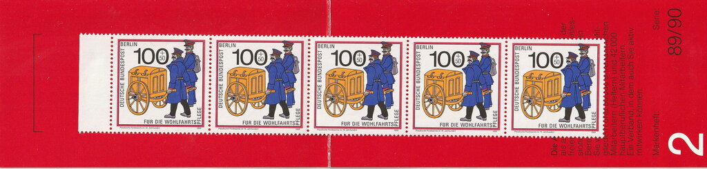 Booklet-Prussian postal official (19th century)