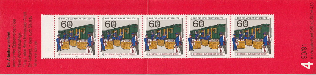 Booklet, Booklet-Railway Post Office (approx. 1900), Berlin,  , Postal Services, Railways, Vehicles