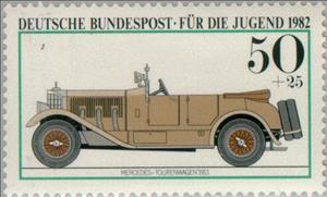 Stamp, Mercedes Tour Car 1913, Germany, Federal Republic,  , Vehicles, Cars, Children