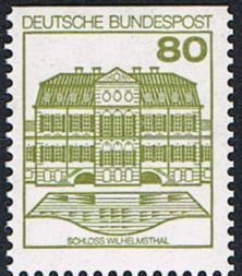 Stamp, Wilhelmsthal Castle, Germany, Federal Republic,  , Castles