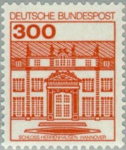 Stamp, Herrenhausen Castle, Germany, Federal Republic,  