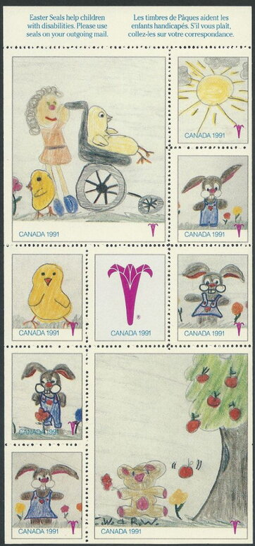 Easter Seals 1991 Childrens drawings