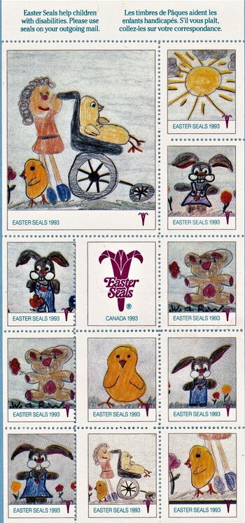 Easter Seals 1993 Childrens Drawings