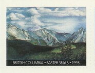 Easter Seals 1993 Provinces British Colombiabia