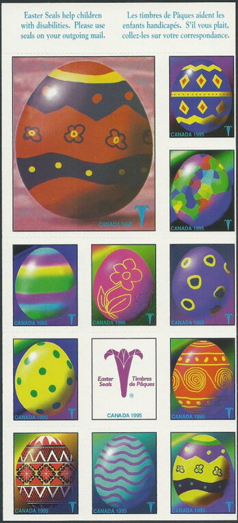 Easter Seals 1995 Eggs