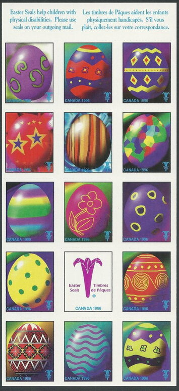 Easter Seals 1996 Eggs