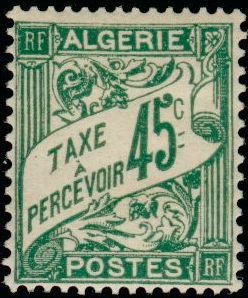 Stamp, Type Duval, Algeria,  