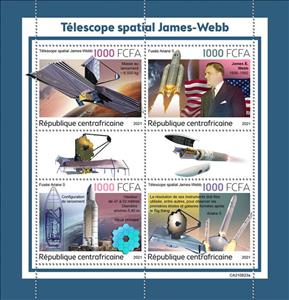 Mini Sheet, James-Webb Space Telescope, Central African Republic,  