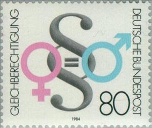 Stamp, Equal Rights for Men and Women, Germany, Federal Republic,  , Emancipation