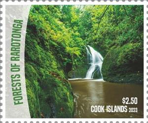 Stamp, Forests of Rarotonga, Cook Islands,  , Landscapes