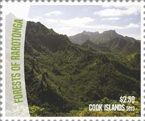 Stamp, Forests of Rarotonga, Cook Islands,  , Landscapes