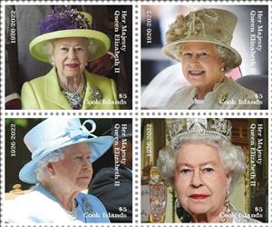 Se-tenant, Queen Elizabeth II, Cook Islands,  , Queens