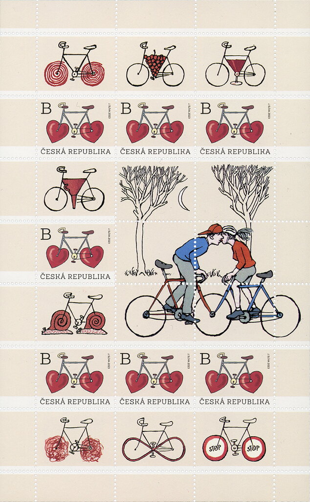 Bicycle with Heart Wheels