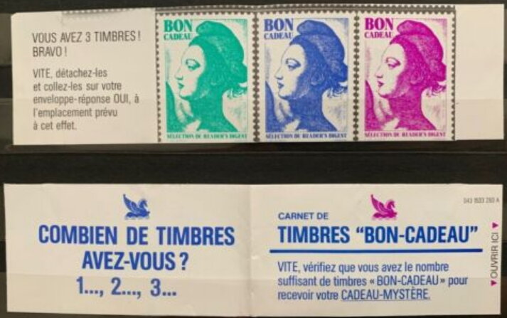 Readers Digest Bon Cadeau. Mariannne Liberté