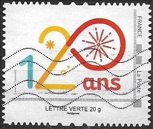 Stamp, 120 Ans, France,  , Anniversaries and Jubilees, Numbers