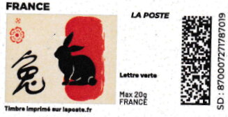 Chinese new year of the rabbit. Redesign without Lapostelogo