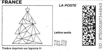 Christmas Tree. Redesign without Laposte logo