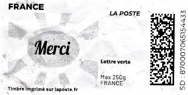 Thanks .Sunburst. Merci. Redesign without Laposte logo