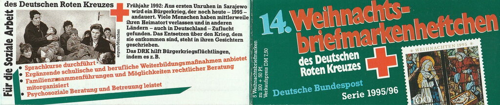 Booklet, Booklet-"Nativity", Germany, Federal Republic,  , Biblical Accounts, Christmas, Feasts, Religion, Stained-glass