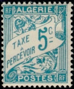 Stamp, Type Duval, Algeria,  
