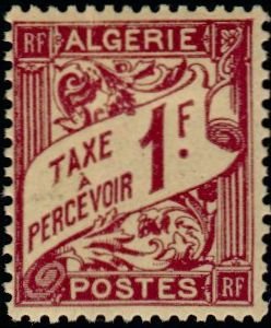 Stamp, Type Duval, Algeria,  