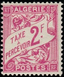 Stamp, Type Duval, Algeria,  