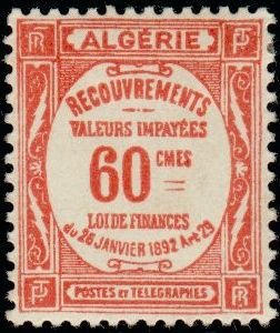 Stamp, Type Recouvrements, Algeria,  