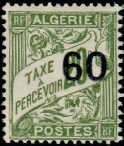 Stamp, Type Duval, Algeria,  