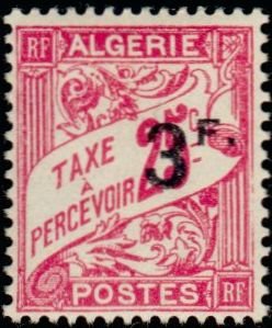Stamp, Type Duval, Algeria,  