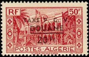 Stamp, Timbre-taxe-Stamp Tax, Algeria,  