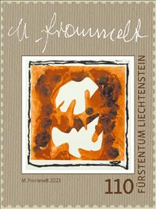Stamp, Artwork by Martin Frommelt, Liechtenstein,  , Art