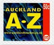 Stamp, Auckland A-Z, Personalized and Private Mail Stamps,  , Advertisements, Letters (Alphabet), Tourism