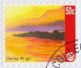 Stamp, Kaiapoi Painting - Handley Wright, Personalized and Private Mail Stamps,  , Paintings, Sunsets / Sunrises