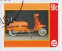 Lambretta Orange Motor Scooter