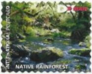 Stamp, Natural New Zealand - Native Rainforest, Personalized and Private Mail Stamps,  , Forests, Landscapes, Rainforest, Rivers