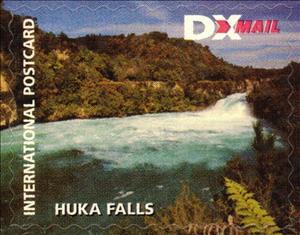 Stamp, Origins of Aotearoa - Huka Falls, Personalized and Private Mail Stamps,  , Waterfalls