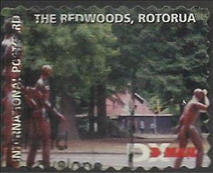 Stamp, The Redwoods Rotorua - Building and Statues, Personalized and Private Mail Stamps,  , Buildings, Forests, Plants (Flora), Statues, Trees
