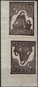 Tete-Beche, "Caritas" - Widow and Children, Poland, German Occupation In WWII,  , Children, People, Women